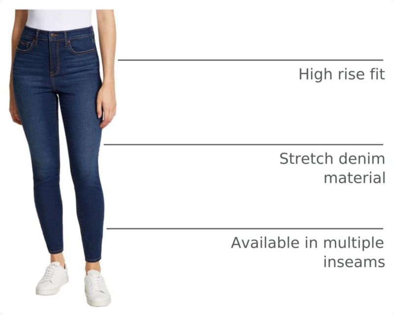 Vaqueros entallados Nine West talla 10 US de cintura alta – Lafayette