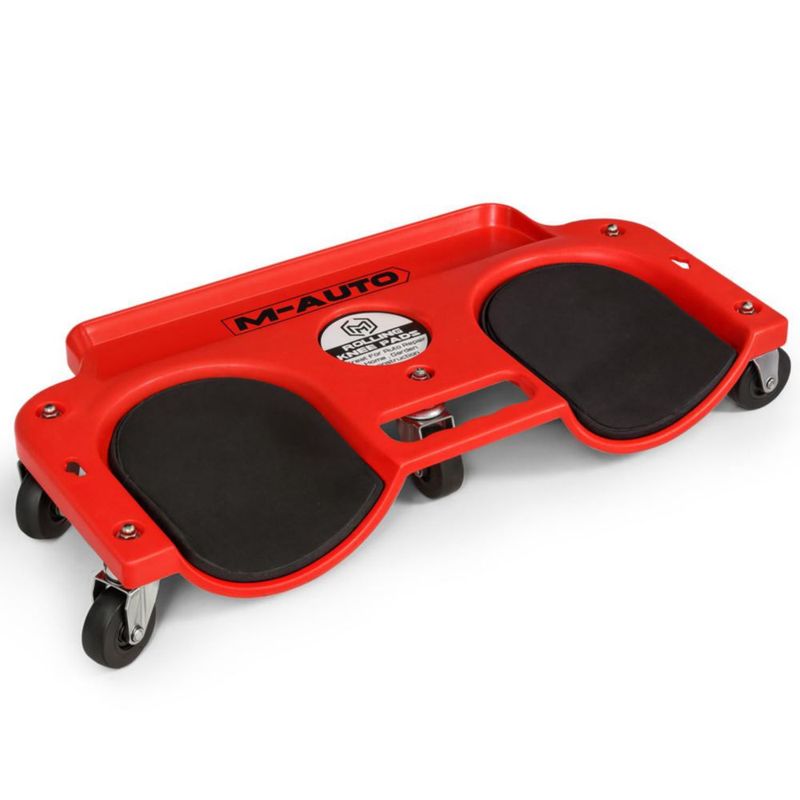 Rodillera M-AUTO Cucharilla Rodante con Bandeja de Herramientas – Rojo