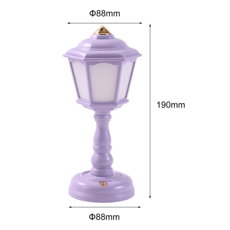 Lámpara de escritorio Bullishman LED regulable con carga USB – Púrpura