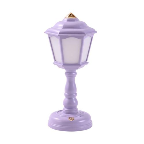 Lámpara de escritorio Bullishman LED regulable con carga USB – Púrpura
