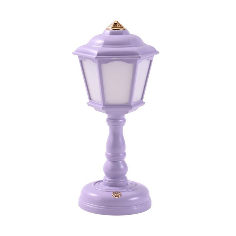 Lámpara de escritorio Bullishman LED regulable con carga USB – Púrpura