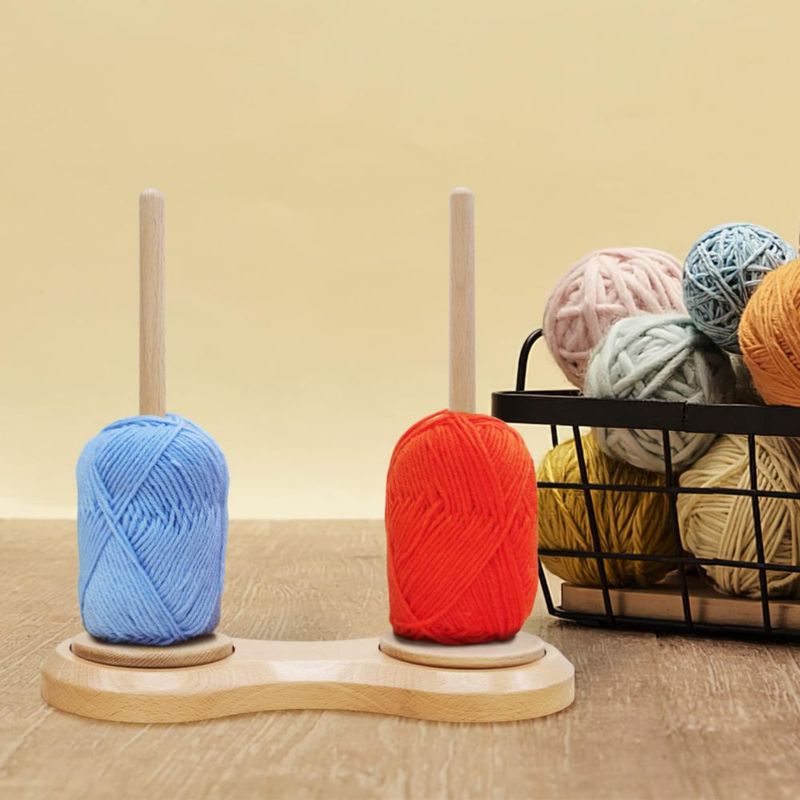 Soporte para ovillos Happy Reunion 25 cm Madera de Haya Doble