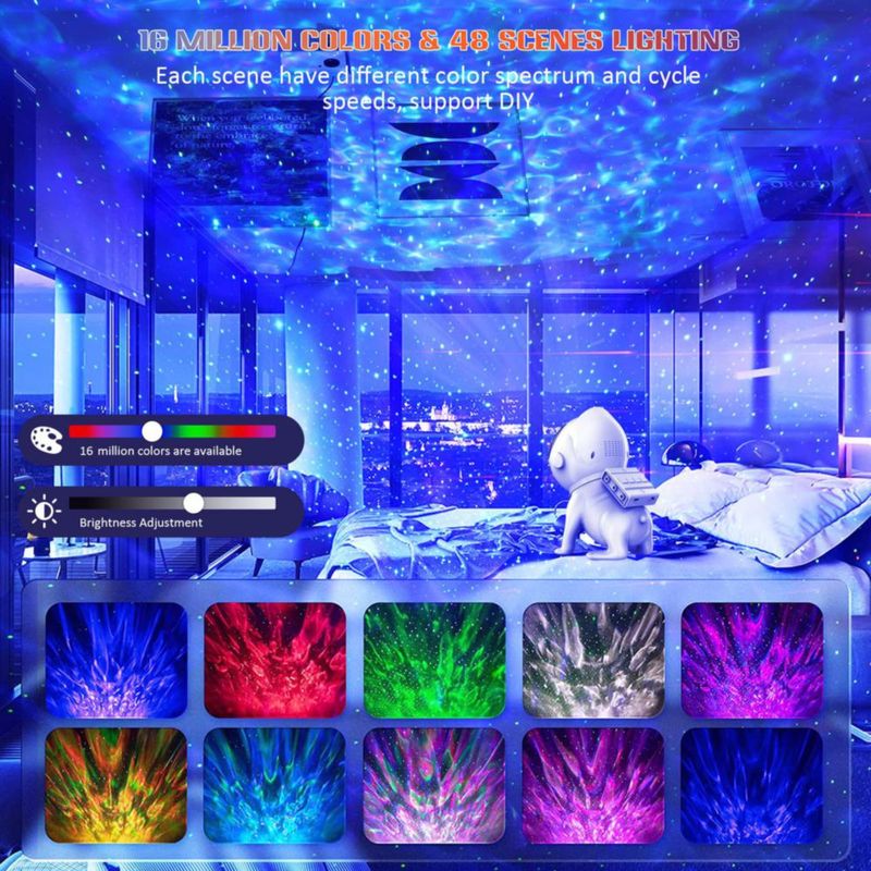 Proyector de Estrellas Sunbox 21 colores Bluetooth y ruido blanco