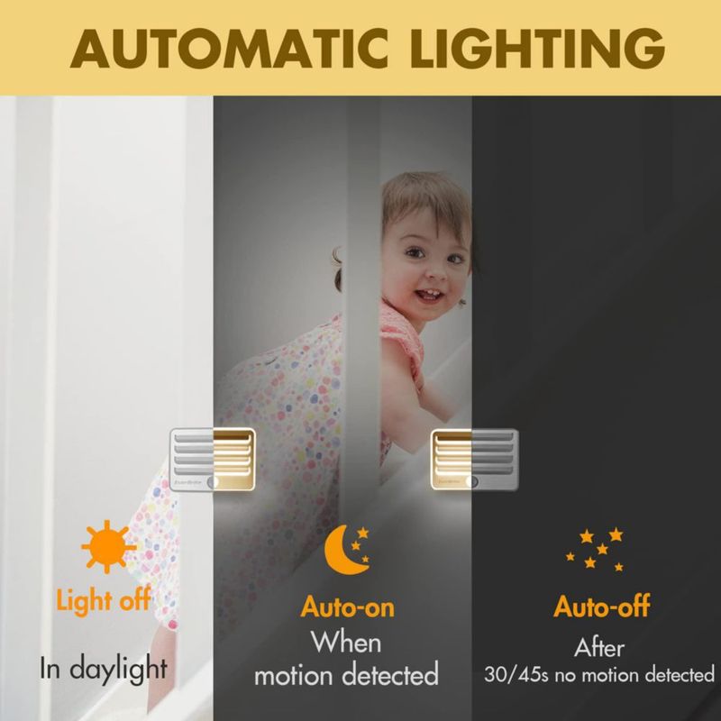 Luces nocturnas con sensor de movimiento EverBrite LED luz suave y cálida
