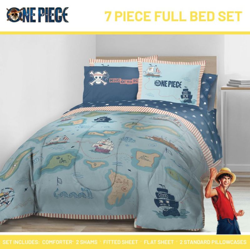 Juego de cama Jay Franco Full 7 piezas Anime One Piece