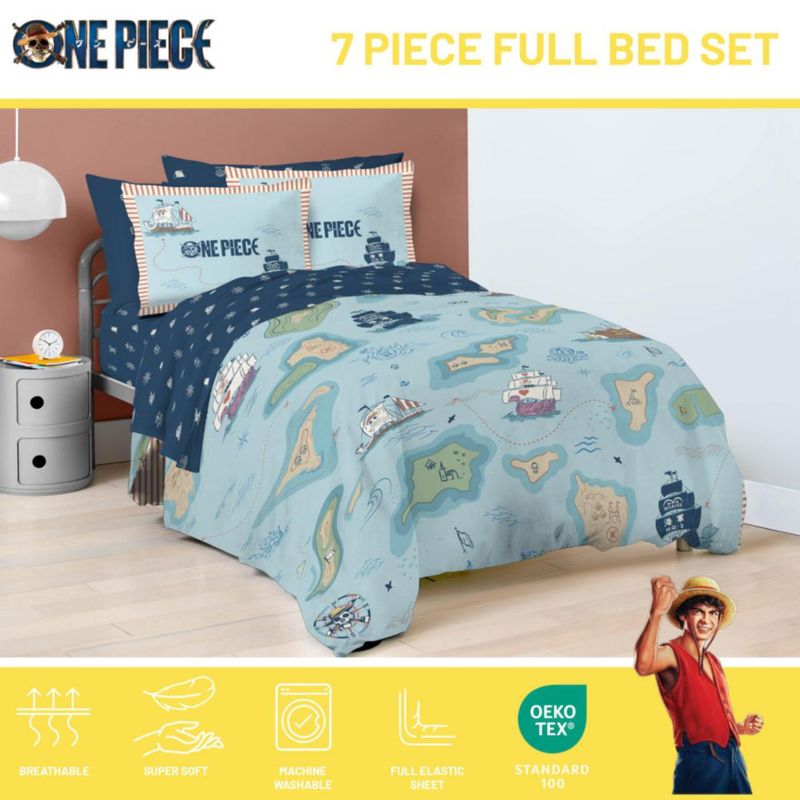 Juego de cama Jay Franco Full 7 piezas Anime One Piece