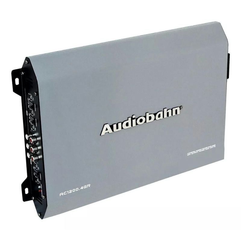 Amplificador Audiobahn Para Auto Clase A/B 4 Canales Gris 2400W AC1200.4GR