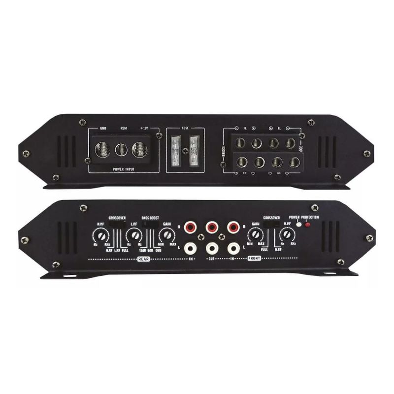 Amplificador Audiobahn Para Auto Clase A/B 4 Canales Gris 2400W AC1200.4GR