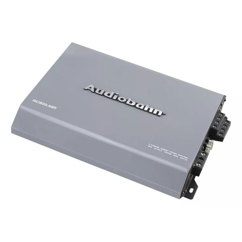 Amplificador Audiobahn Para Auto Clase A/B 4 Canales Gris 2400W AC1200.4GR