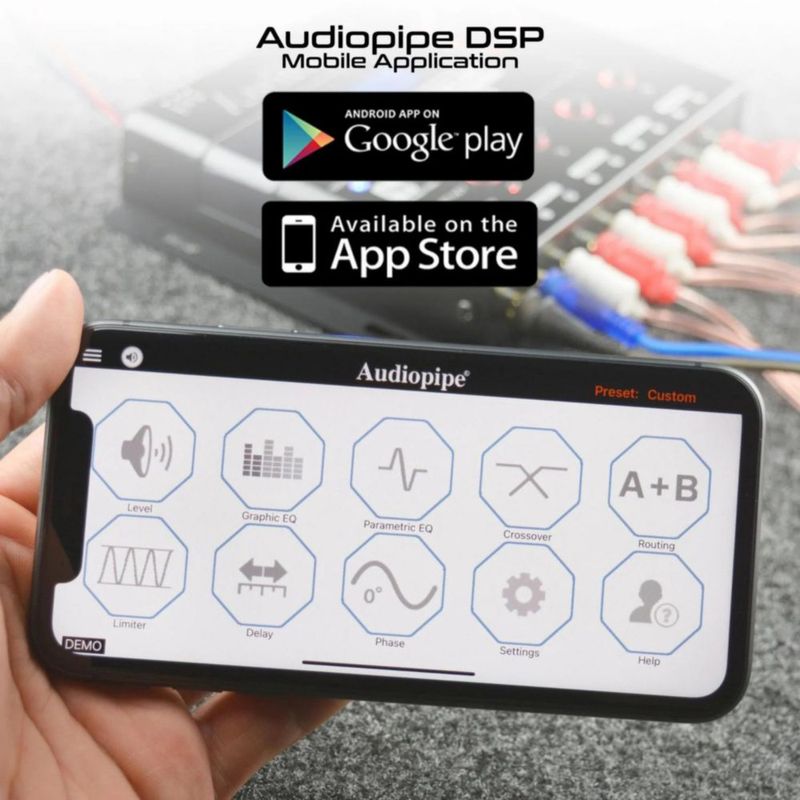Procesador Señal Digital Audiopipe ADSPCLEANAPP Con App Movil