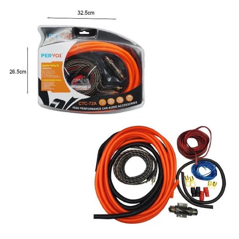 Kit de instalacion calibre 4 para instalacion amplificador auto ctc-72a