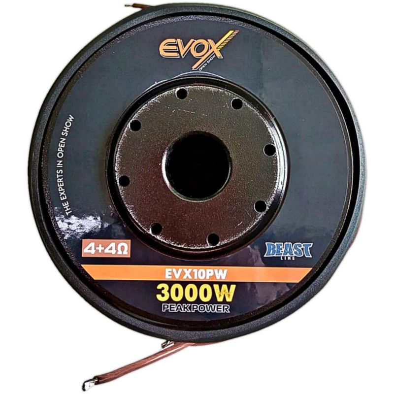 Subwoofer Profesional Evox EVX10PW 10 PLG Doble Bobina 3000W