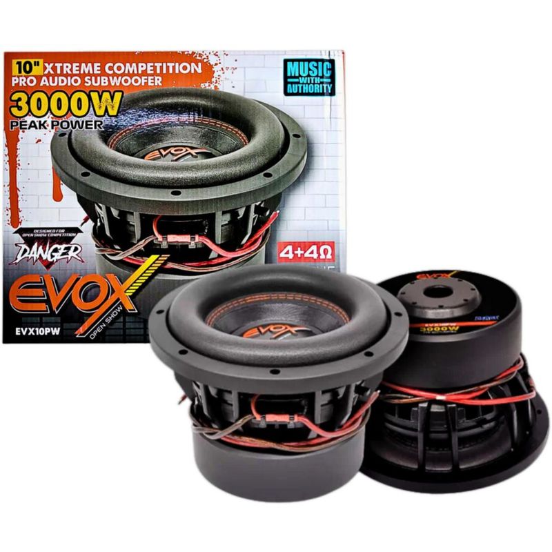 Subwoofer Profesional Evox EVX10PW 10 PLG Doble Bobina 3000W