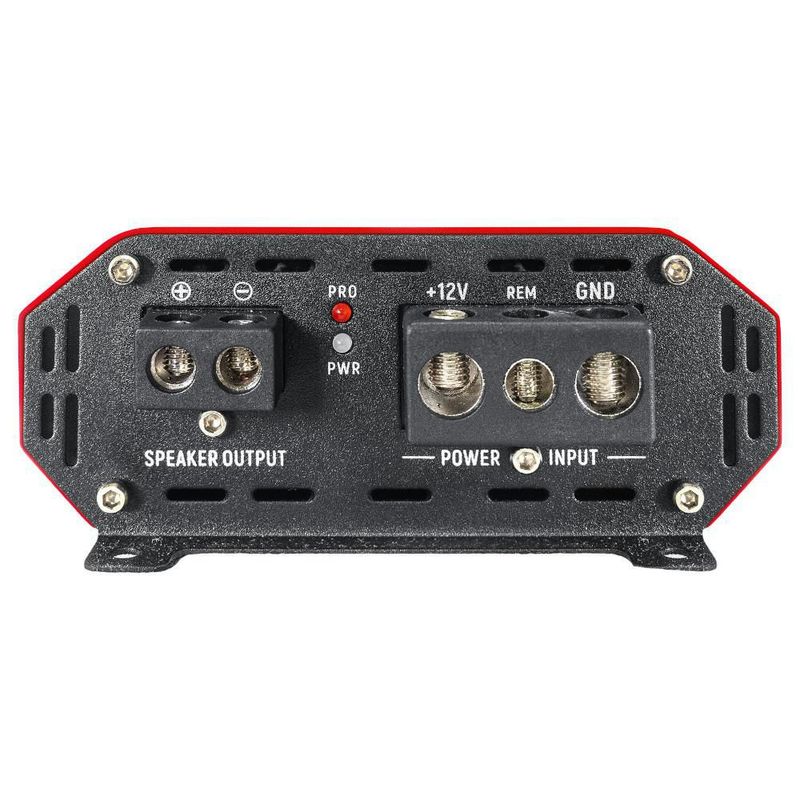 Amplificador Clase D 1 Canal Audiobahn MURDER1DRD 2400W Rojo