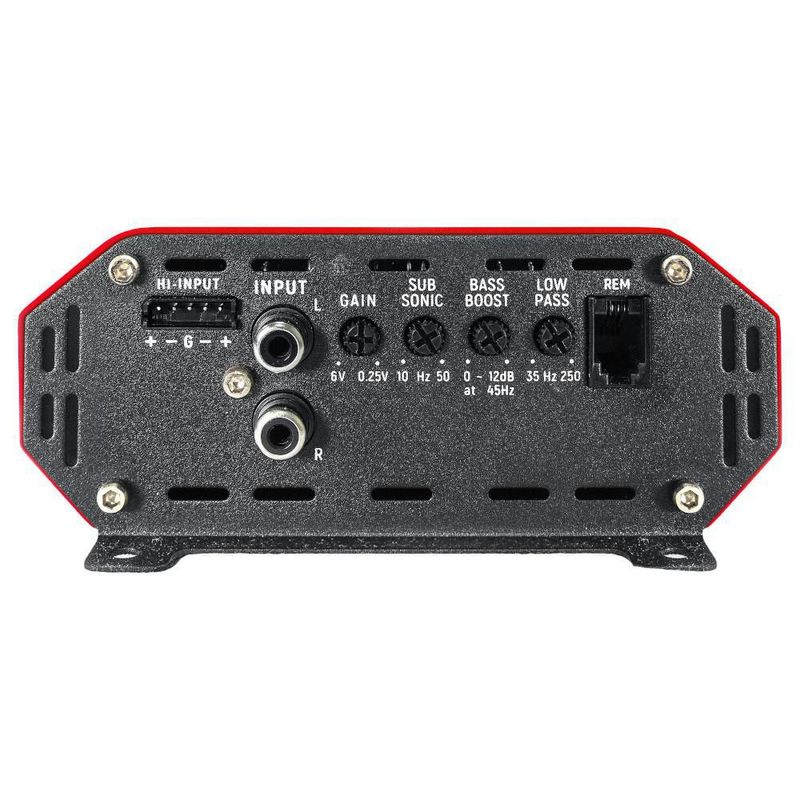 Amplificador Clase D 1 Canal Audiobahn MURDER1DRD 2400W Rojo