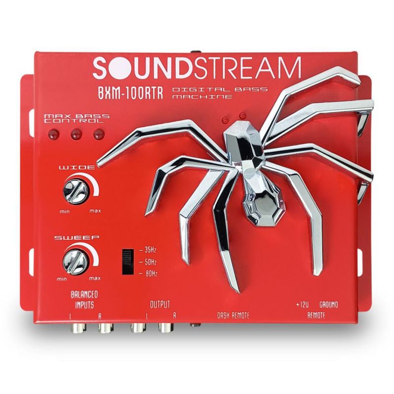 Epicentro Restaurador BXM-100RTR De Bajos Spl Extremo Soundstream Rojo