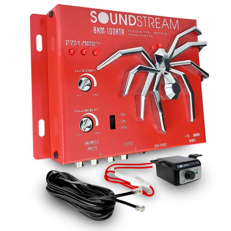 Epicentro Restaurador BXM-100RTR De Bajos Spl Extremo Soundstream Rojo
