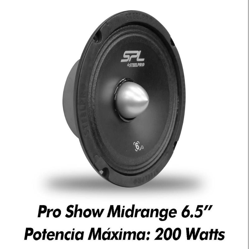 Set De Medios Open Show 6.5 Steelpro Alta Potencia PRO-MID-6