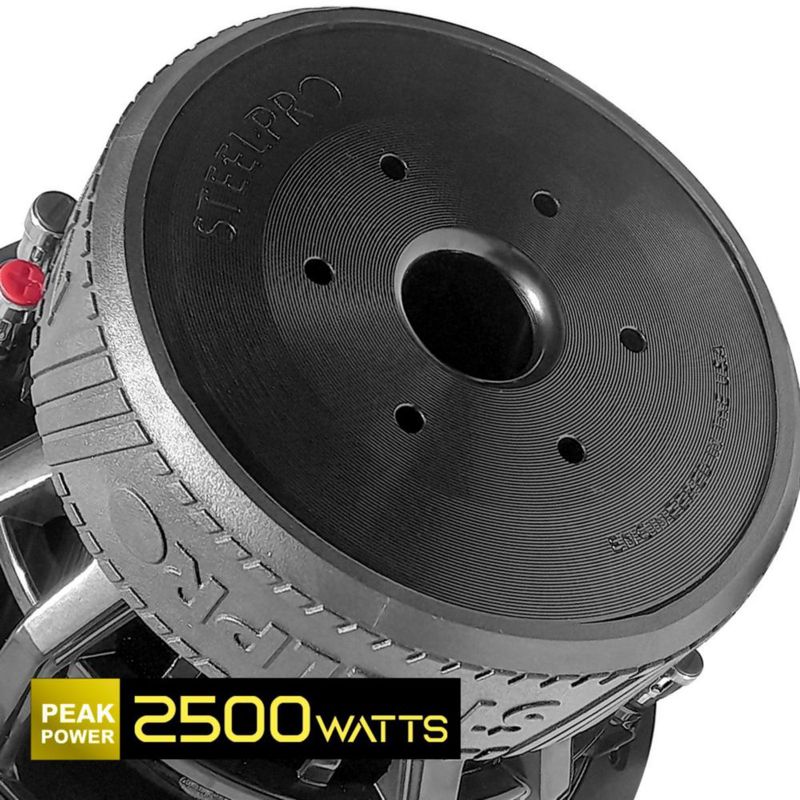 Subwoofer 8 PuLG Competencia 4+4 Ohm 2500w Atom-cx Steelpro Negro NANO ATOM 8