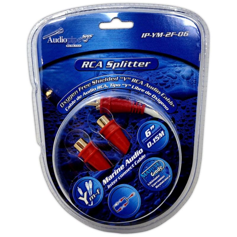 Cable RCA Tipo Y Marino Audiopipe IPYM2F06 0.15M Libre Oxig
