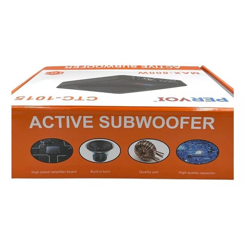Subwoofer amplificado 10 pulgadas pervoi ctc-1019
