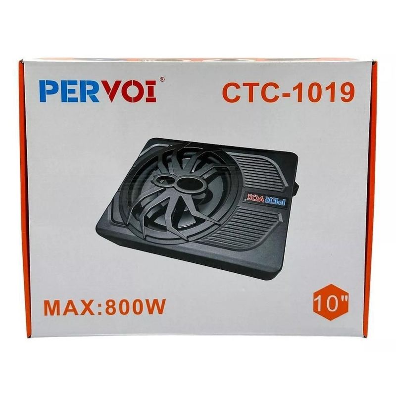 Subwoofer amplificado 10 pulgadas pervoi ctc-1019
