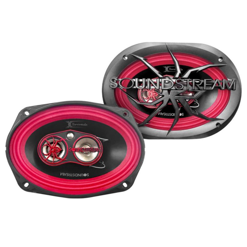 Bocinas para auto 6x9 pulgadas 4 Vías Soundstream Tarántula 1200W Doble Suspensión magneto de 50 Oz