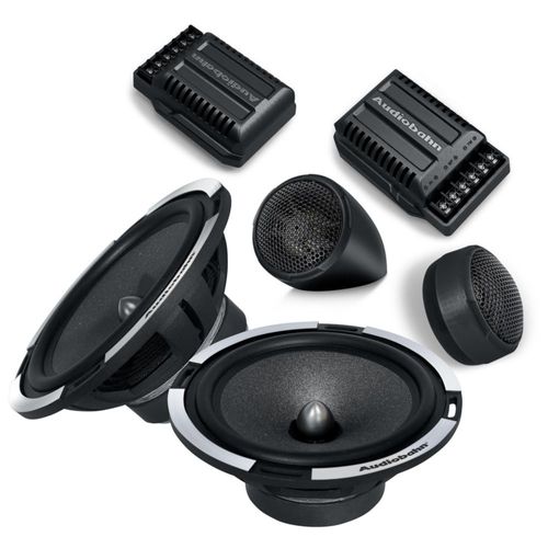 El set de medios auto Audiobahn ABC65A