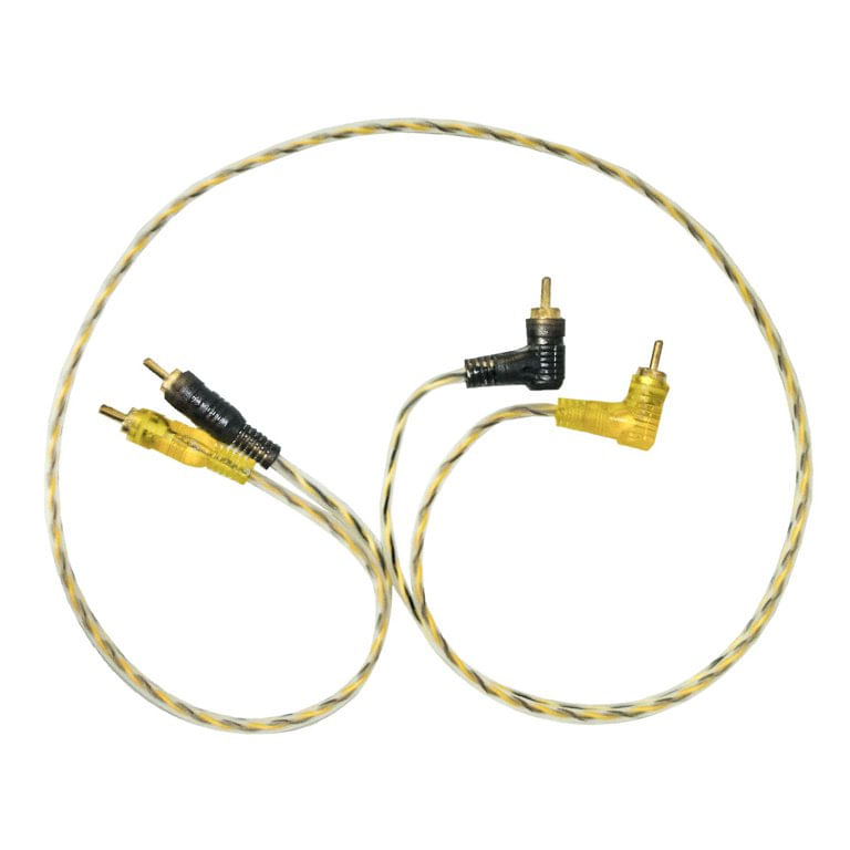 Cable De 2 Rca A 2 Rca Tipo L 90cm Audiobahn Arca290f