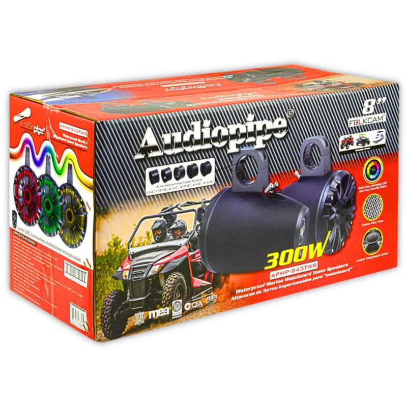 Bocinas de Torre Marinas Audiopipe APMP-843TWR 8 PLG 300W