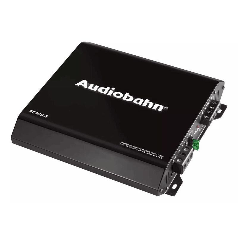 Amplificador Audiobahn para Auto – 2 Canales Clase A/B 1500W AC900.2BK