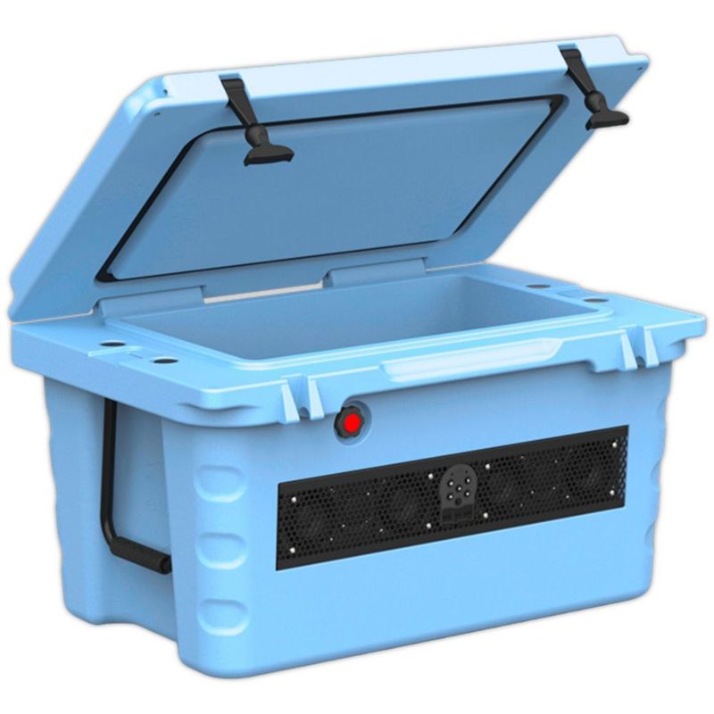 Hielera Azul con Barra de Sonido Marino Wet Sounds SHIVR-55-BLU 200W 55L