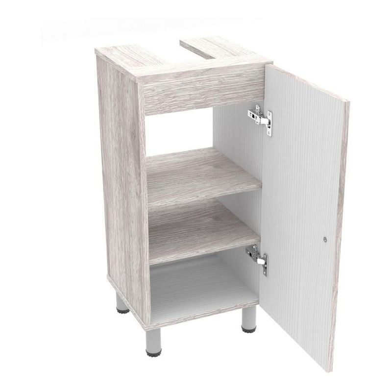 Gabinete de baño para lavabo dena maderkit ceniza c/p