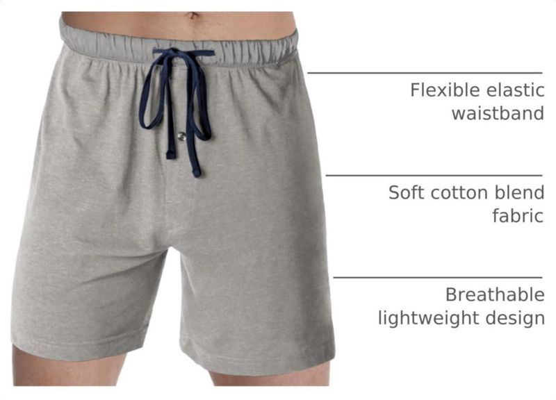 Shorts Hanes Pack de 2 Talla S Gris Activo/Negro