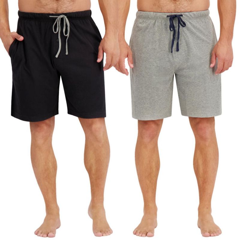 Shorts Hanes Pack de 2 Talla S Gris Activo/Negro