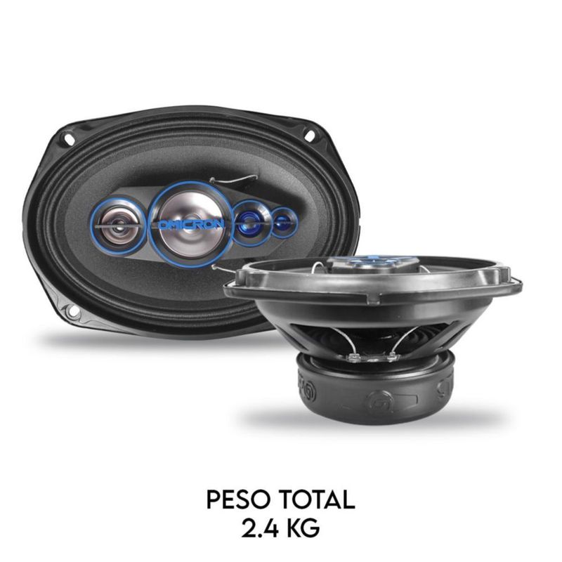 Bocinas 6x9 Steelpro Omicron Oc-690 380 W 5 Vias Color Negro Negro