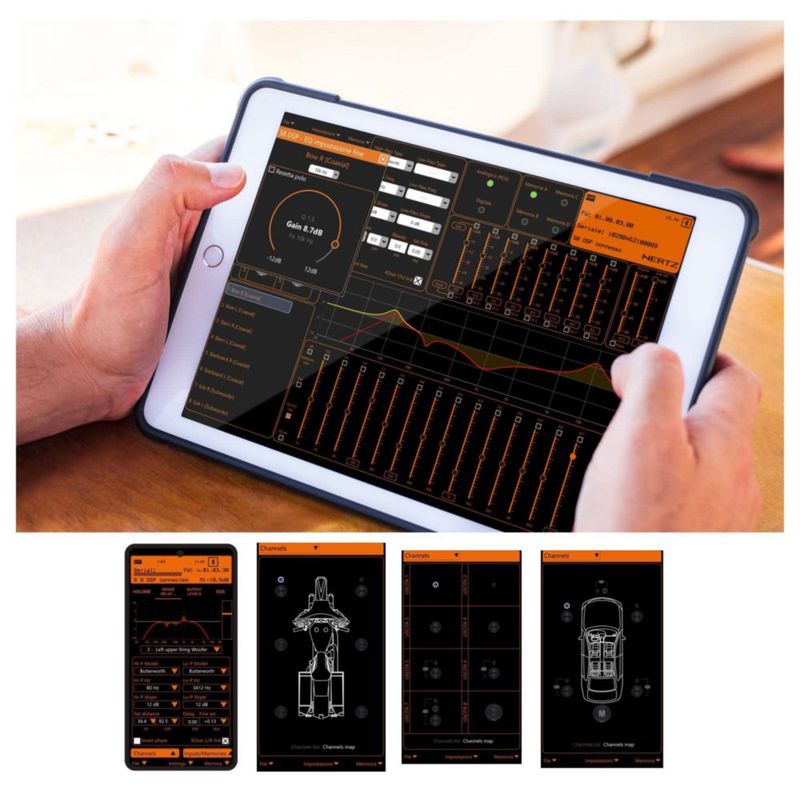 Procesador de audio Hertz S8 DSP 6 entradas 8 salidas Bluetooth
