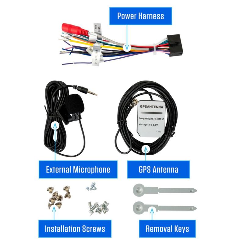 Estéreo para auto Jensen J1CA10FL con pantalla táctil de 10.1" y Bluetooth