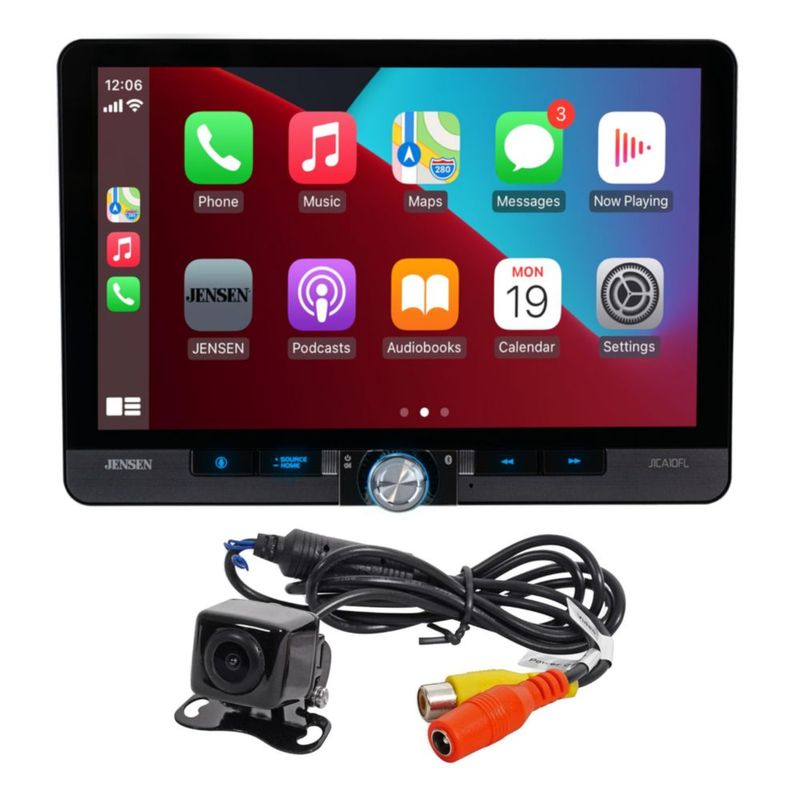 Estéreo para auto Jensen J1CA10FL con pantalla táctil de 10.1" y Bluetooth
