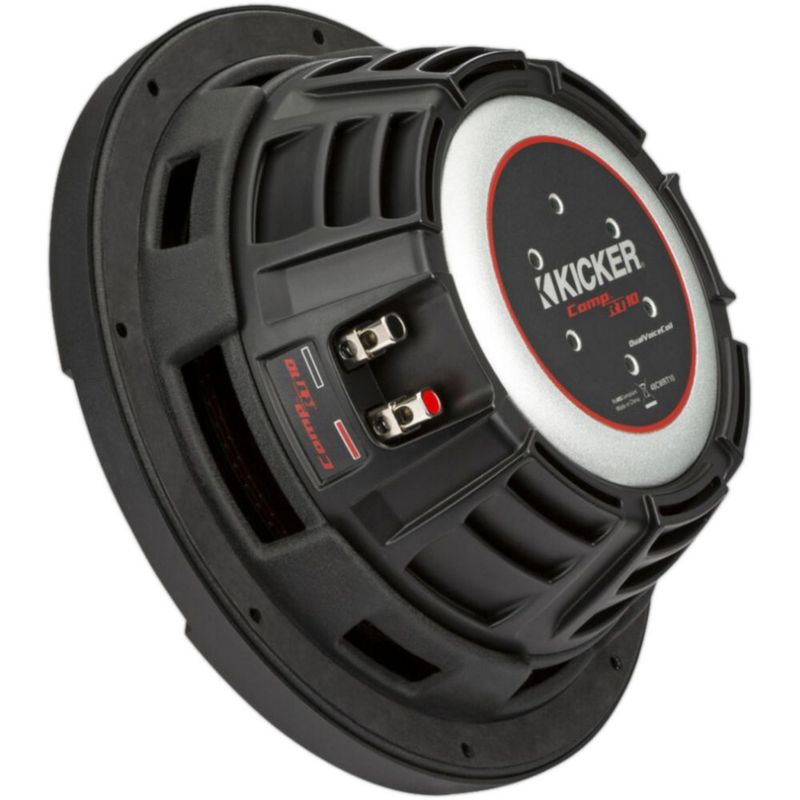 Subwoofer Kicker CWRT104 10 PLG 800W Dual 4 Ohm CompRT Slim
