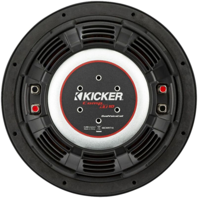 Subwoofer Kicker CWRT104 10 PLG 800W Dual 4 Ohm CompRT Slim