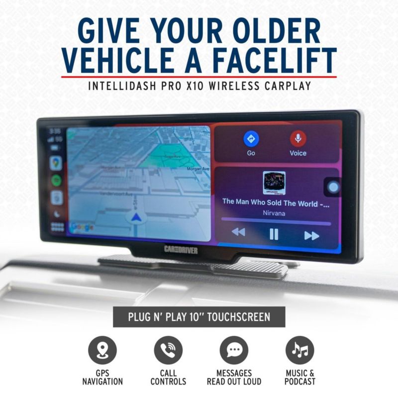 Estéreo para auto Car and Driver IntelliDash Pro X10 inalámbrico de 10"