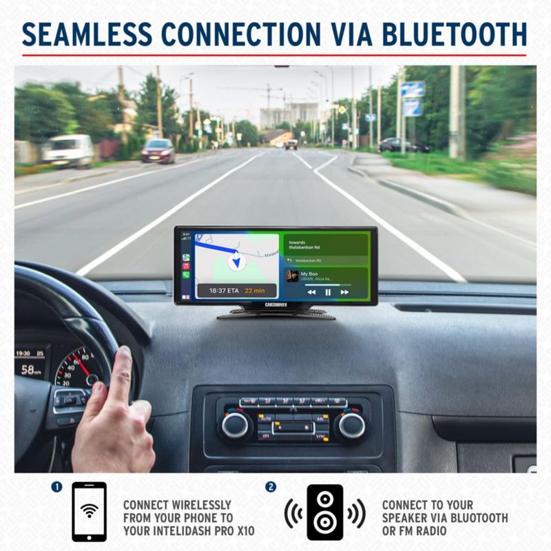 Estéreo para auto Car and Driver IntelliDash Pro X10 inalámbrico de 10"