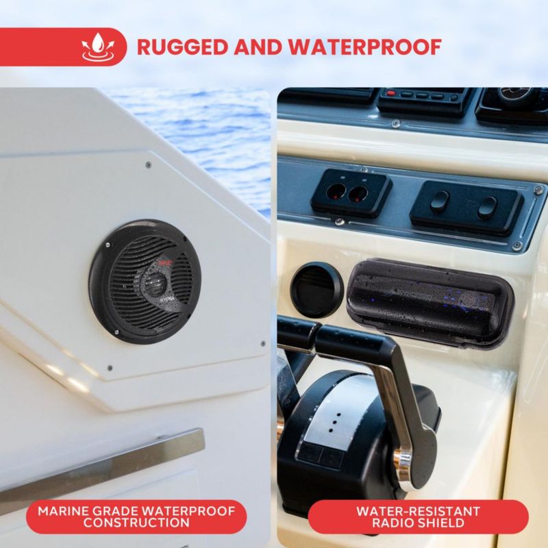 Estéreo Marino Pyle 200W Bluetooth Inalámbrico CD/USB