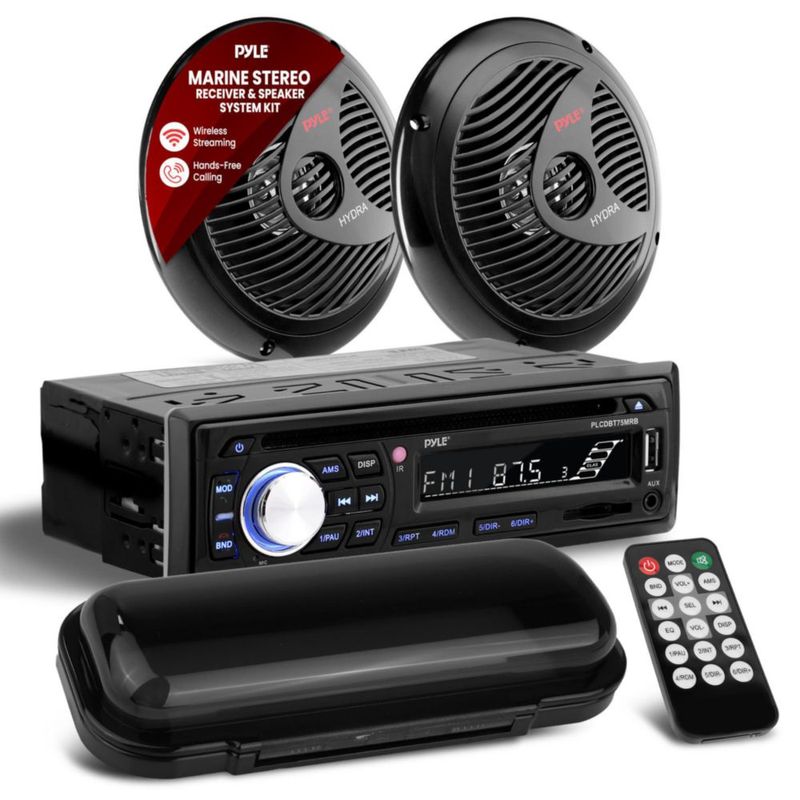 Estéreo Marino Pyle 200W Bluetooth Inalámbrico CD/USB