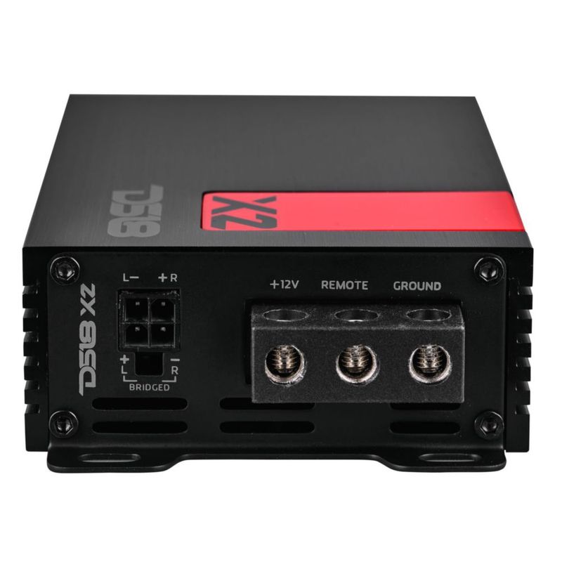 Amplificador DS18 X2 de 2 canales 140 W RMS Clase D ultra compacto