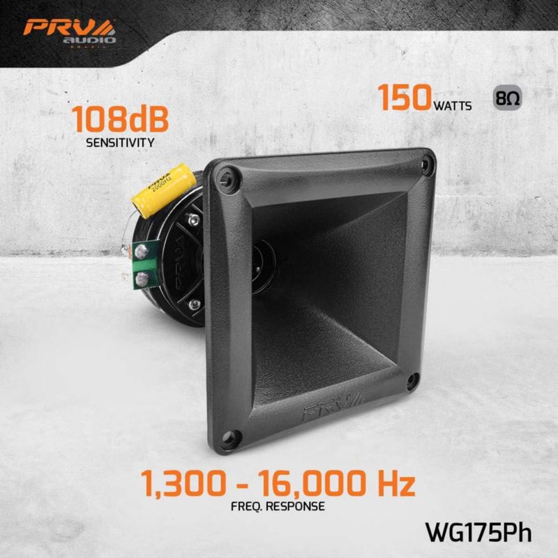 Driver de compresión PRV AUDIO 1" 150W 108dB combo con bocina