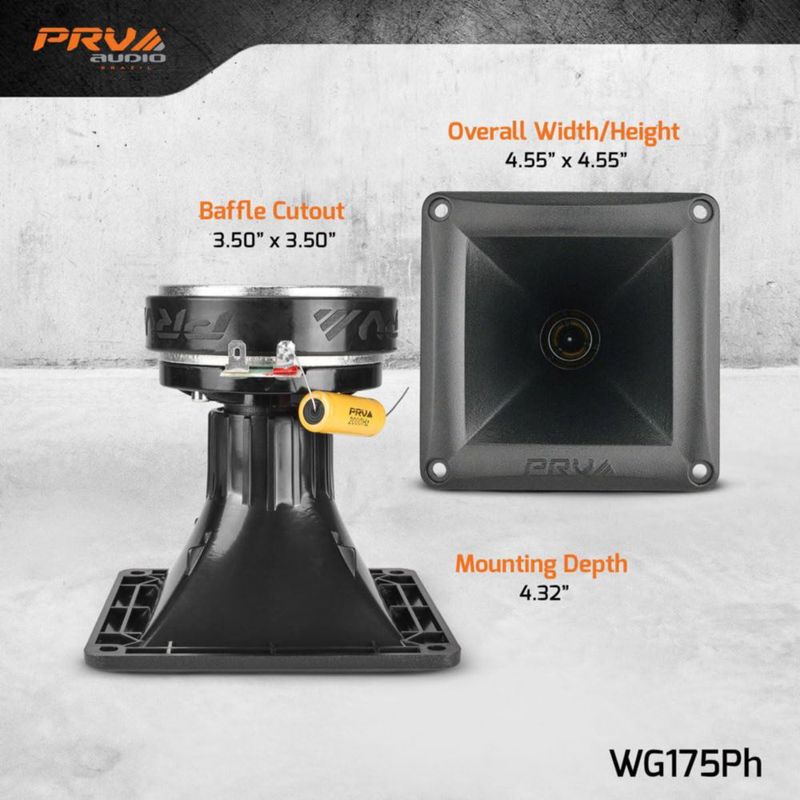 Driver de compresión PRV AUDIO 1" 150W 108dB combo con bocina