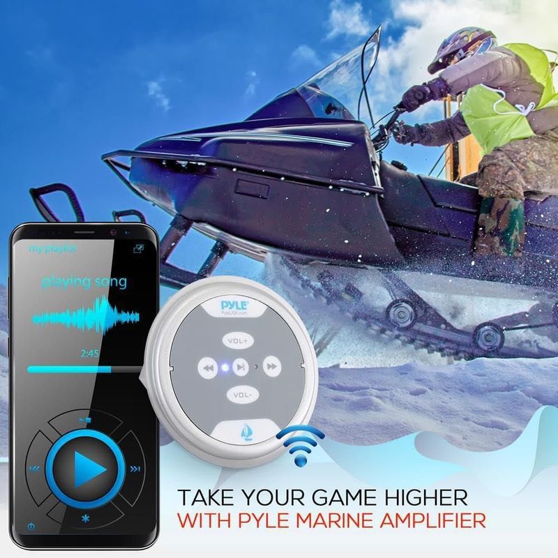 Amplificador Pyle 600W Bluetooth Impermeable de 2 Canales (Grado Marino)