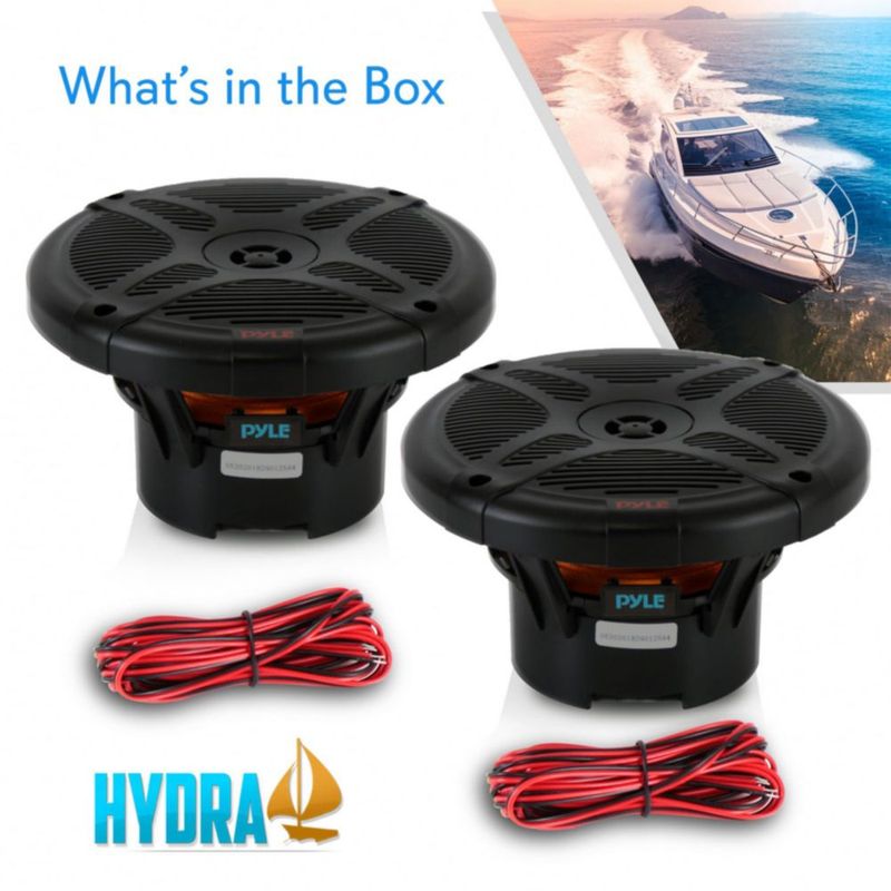 Parlantes Pyle de 17 cm inalámbricos RF y resistentes al agua